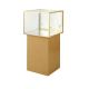 retail glass pedestal case
high end jewelry display showcase 