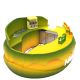 Oval Mango Shape Juice Kiosk Unique Tea Beverage Drinks Kiosk