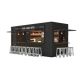 High Quality Coffee Shipping Container Outdoor Cafe Fast Food Restaurant