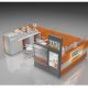 Shopping Mall Fashion Cosmetic Kiosk Retail Makeup Stand For Sale