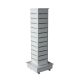 Retail display case rotating display furniture aluminum groove display 