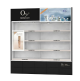 Retail baking paint shelving cosmetic display cabinet popular skincare cabinet