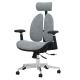 Ergonomic white frame High back Executive mesh office chair with headrest