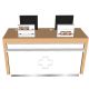Wood Texture Low Cost Pharmacy Drawer Bench/ Checkout Desk/ Front Counter For Sale
