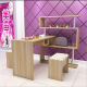 Colorful Nail display table nail work station manicure table sets 
