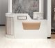 Creative L Shape Salon Reception Desk White Salon Front Counter