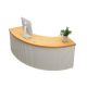 Modern Store C Shaped Reception Desk Wholesale Shop Curved Front Counter
