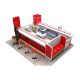 Large Yogurt Smoothie Kiosk Practical Frozen Yogurt Food Kiosk