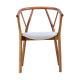Home Hotel Furniture Restaurant Ash Modern Solid wood Dining Chair For Dining Room