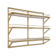 Nail salon shop display nail polish display furniture retail golden shelving