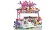 Colorful Popsicle Kiosk Holiday Popsicle Counter Retail Ice Cream Popsicle Bar