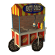 Hot sale mobile hot dog cart street hand push food trolley with factory price