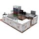High end food kiosk bubble tea kiosk customized mall kiosk for fast food 
