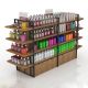 Supermarket display shelves retail wood shelves retail shop interior design gondola shelving 