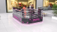 Fashion Jewelry Accessory Kiosk Young Jewelry Glass Counter Mall Inside