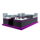 Shopping Mall Jewelry Store Counter Kiosk Showcase Design