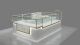 White Jewelry Kiosk Retail Jewelry Display Mall Inside Jewelry Showcase
