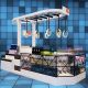 New arrival mobile cosmetic mall cart retail merchandising unit for skincare products display 
