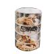 Flexible Transparent Acrylic Display Box Small Rotating Jewelry Storage Case