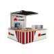 Natural wood look mobile phone exerience kiosk phone display booth used in mall 