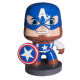 Fiberglass Captain America Mini version statue custom unique Marvel Classic cartoon display outdoor