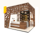 Shopping Mall Consultation Kiosk Display Training Insitution Front Desk