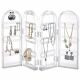 Acrylic Earrings Rack Necklace Storage Case Transparent Folding Jewelry Rack