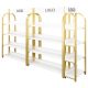 Cosmetic Display Rack | Golden Frame Skin Care Product Stand
