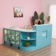L shape bubble tea shop reception counter retail shop reception counter for sale 