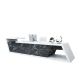 Unique Imitation Marble Reception Desk Creative Marble Straight Front Desk