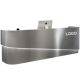 Durable grey stainless steel reception desk hotel checkout counter design for sale 