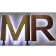 Brushed Stainless Steel Backlit Sign Led Lighting Floating Signages For Sale