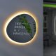 Creative Irregular Acrylic Mirror LED Light Box Special Luminous Logo Sign
