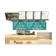 Factory price wooden bubble tea shop counter beverage sale counter for sale 