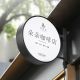Circular LED double-sided light box billboard hanging wall type outdoor light box