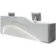 High quality baking paint reception desk marble welcome counter high end hotel bar counter 