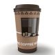 outdoor coffee cup kiosk