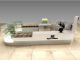 Shopping mall snacks display showcase |glass stand for cookies 