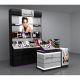Cosmetic booth for cosmetic shop make up furnituere sets used in cosmetic store.