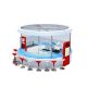 Circle shape mall yogurt display stand | lovely design for ice cream kiosk
