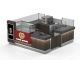 Classic Pretzel Kiosk Design Manufacture Butterfly Cookies Food Kiosk for Sale