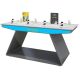 Modern Stainless Steel Cell Phone Display Table Unique Style Mobile Phone Store Counter