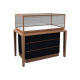 Simple Stainless Steel Jewelry Display Cabinet Modern Jewelry Accessories Display Showcase