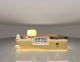 Premium Golden Fluted Ice Cream Dessert Kiosk