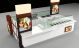 Indoor Shopping Mall Crepe Pancake Food Kiosk Custom Wrap Snack Serving Booth With Sink & Counter