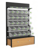 Steel & Wood Bulk Snack Display Rack 