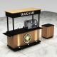 Functional mobile coffee cart push sushi trolley used for outdoors