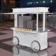 stainless steel coffee cart