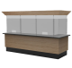 New Design Retail Counter Sneeze Screen System Bar Display Counter For Sale  