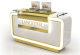 Modern Cosmetic Display Counter High-end Custom Makeup Retail Shop Fixture 